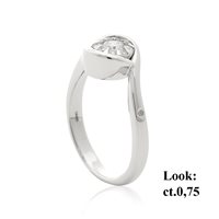 Anello Chimento Donna Bouquet in Oro bianco Diamante 0.24 Ct 1AFD075BB5140 - 1AFD075BB5140
